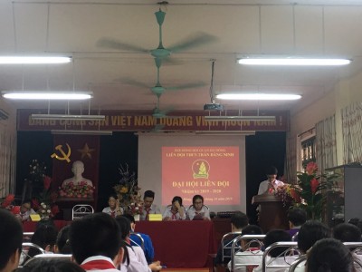 Ngày 12/10/2019 Liên đội Trần Đăng Ninh tiến hành thành công Đại hội liên đội