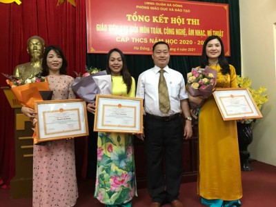Giáo viên trường THCS Trần Đăng Ninh xuất sắc dành giải cao trong “Hội thi giáo viên dạy Giỏi cấp Quận năm học 2020 – 2021”