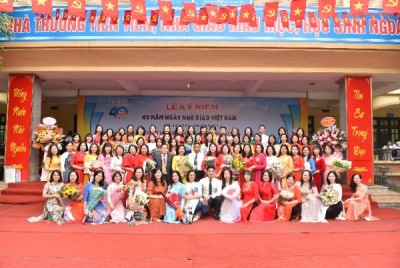 Lễ kỉ niệm 40 năm Ngày Nhà giáo Việt Nam 20/11 trường THCS Trần Đăng Ninh