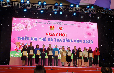 Liên Đội THCS Trần Đăng Ninh đại diện quận Hà Đông đạt thành tích trong "Ngày hội Thiếu nhi Thủ đô toả sáng năm 2023"