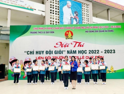 Liên đội THCS Lê Quý Đôn tổ chức điểm Hội thi Chỉ huy Đội giỏi năm học 2022 - 2023