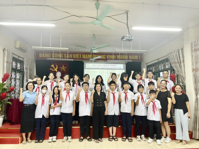 Đại hội Liên đội trường THCS Trần Đăng Ninh năm học 2023 - 2024