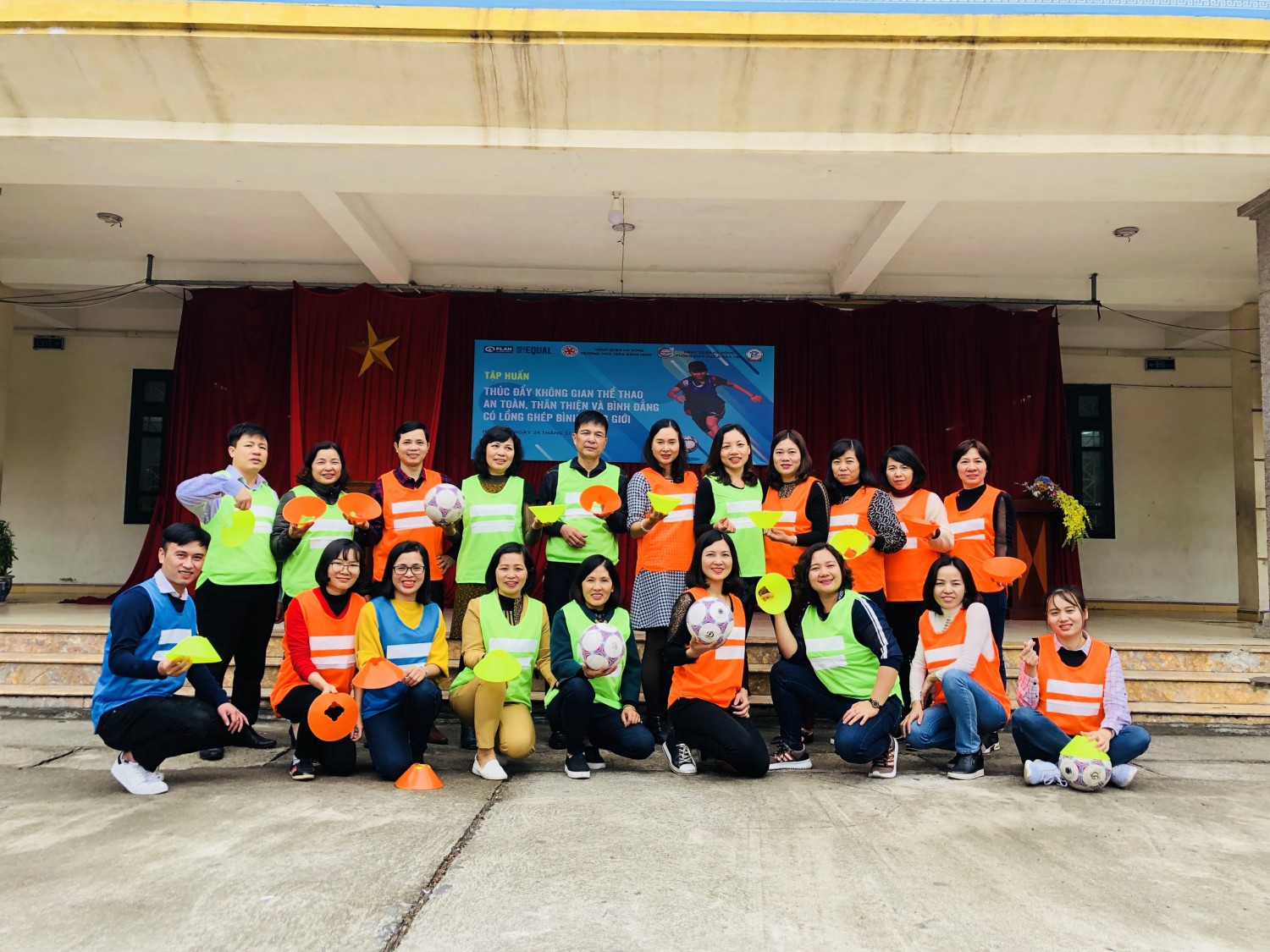 Trường THCS Trần Đăng Ninh, quận Hà Đông, Hà Nội tổ chức tập huấn giáo viên với nội dung “Không gian thể thao an toàn, thân thiện và bình đẳng giới"