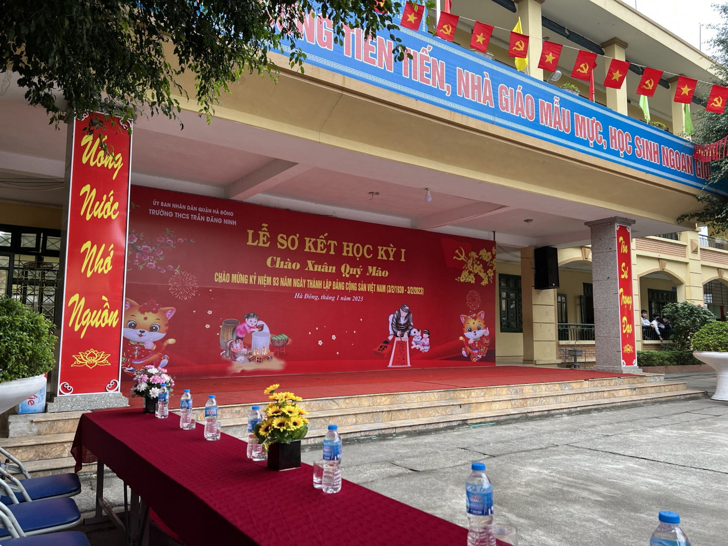 Lễ sơ kết học kì I năm học 2022 - 2023 trường THCS Trần Đăng Ninh
